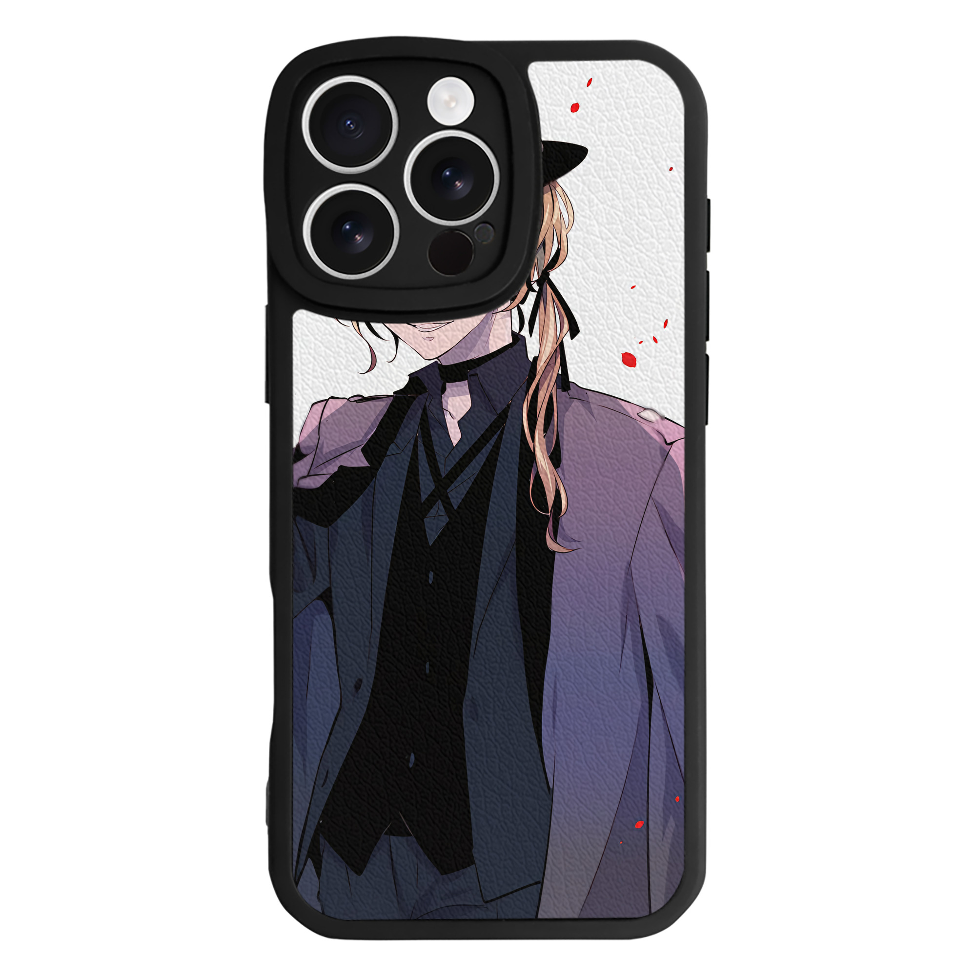 （画像用） 文豪ストレイドッグス Bungo Stray Dogs 【iPhone 16シリーズ対応】シリコンスマホケース（レザー調） 材質：シリコン